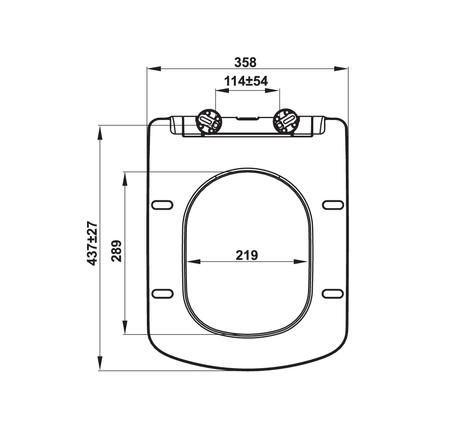 Bộ nắp cho bồn cầu 588.79.405 Hafele 588.79.595